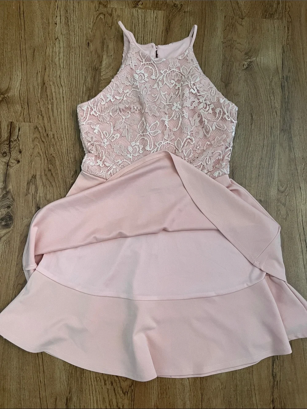 B. Smart Sleeveless Halter Mini Dress - Picture 4 of 6